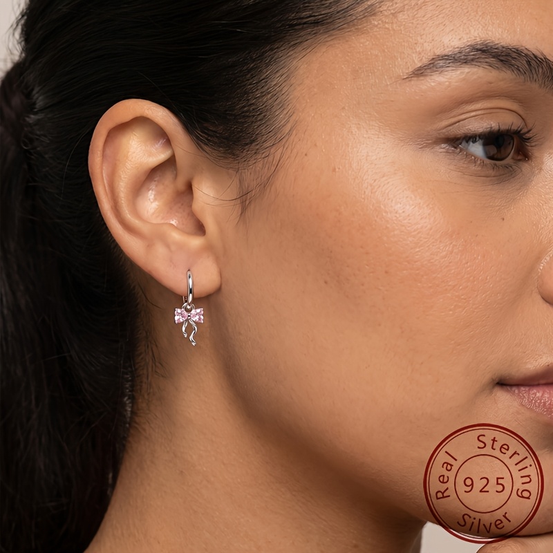 Women's Elegant 925 Sterling Silver Earrings, Gift